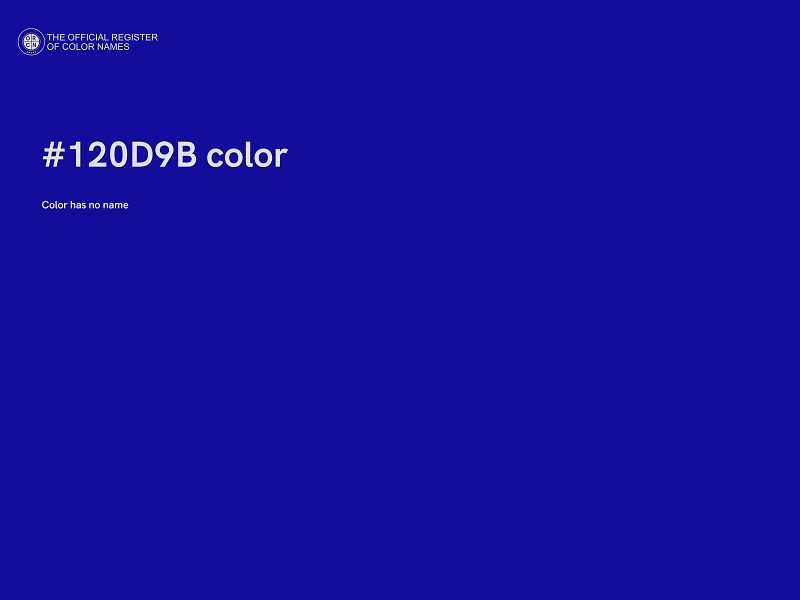 #120D9B color image