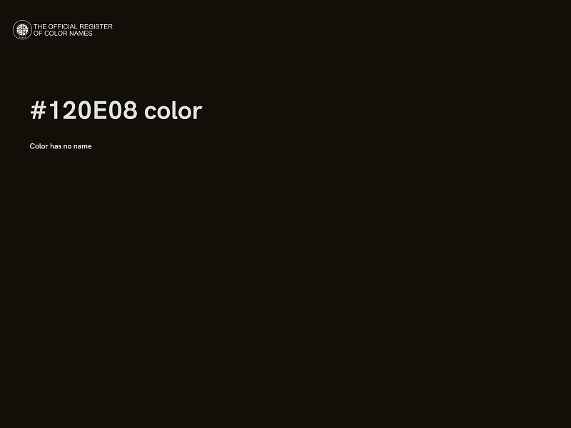 #120E08 color image