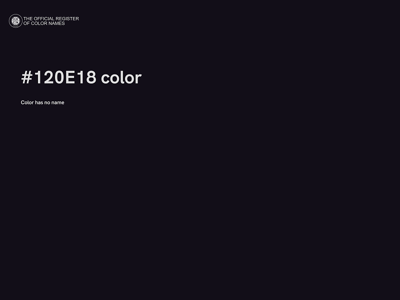 #120E18 color image