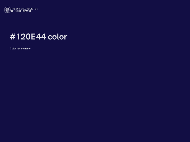 #120E44 color image