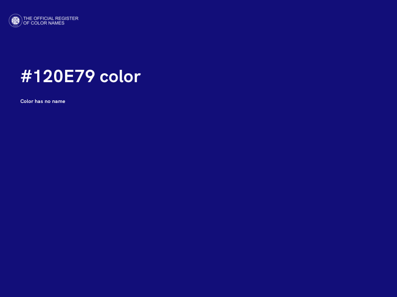 #120E79 color image