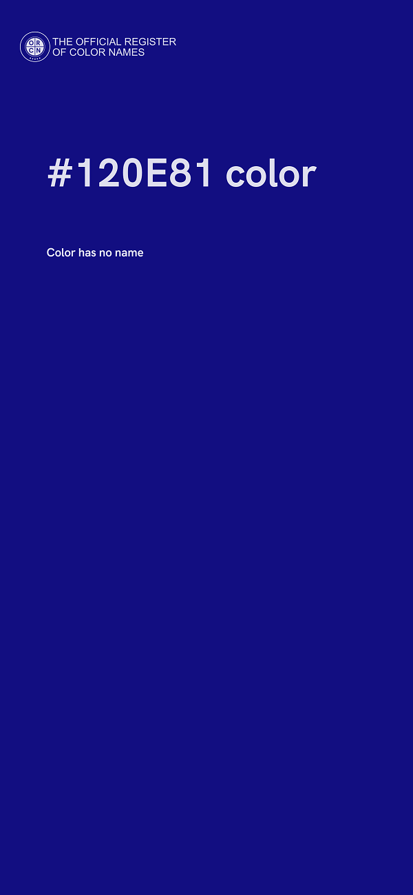 #120E81 color image