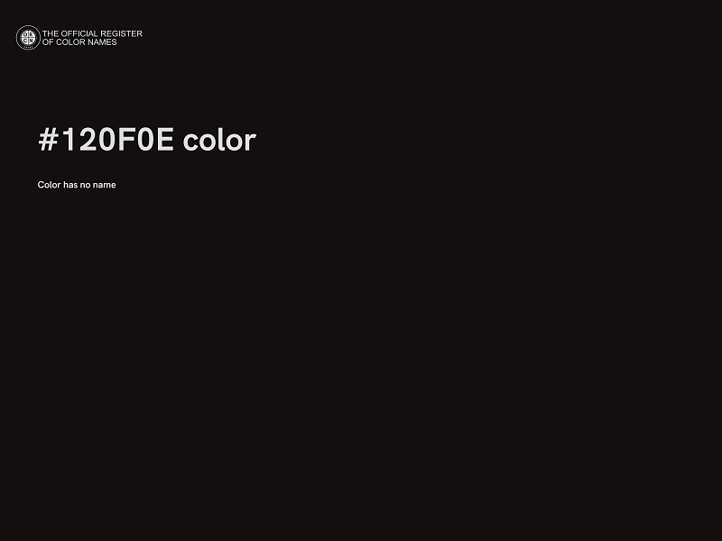#120F0E color image