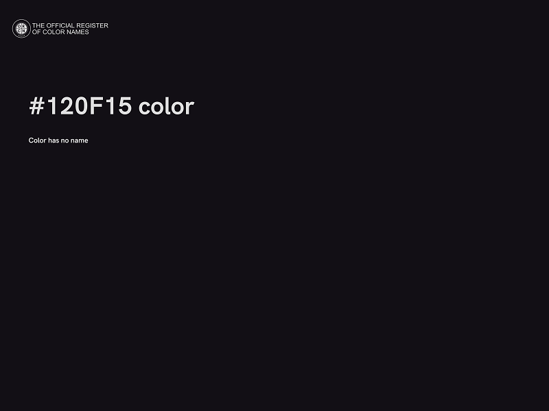 #120F15 color image