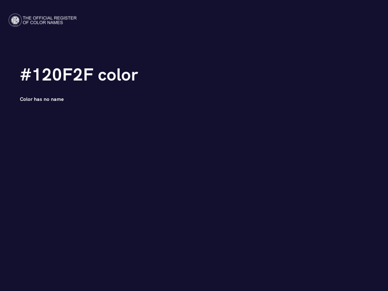 #120F2F color image