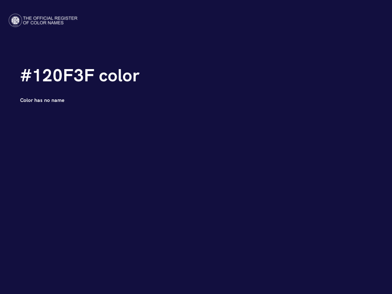 #120F3F color image