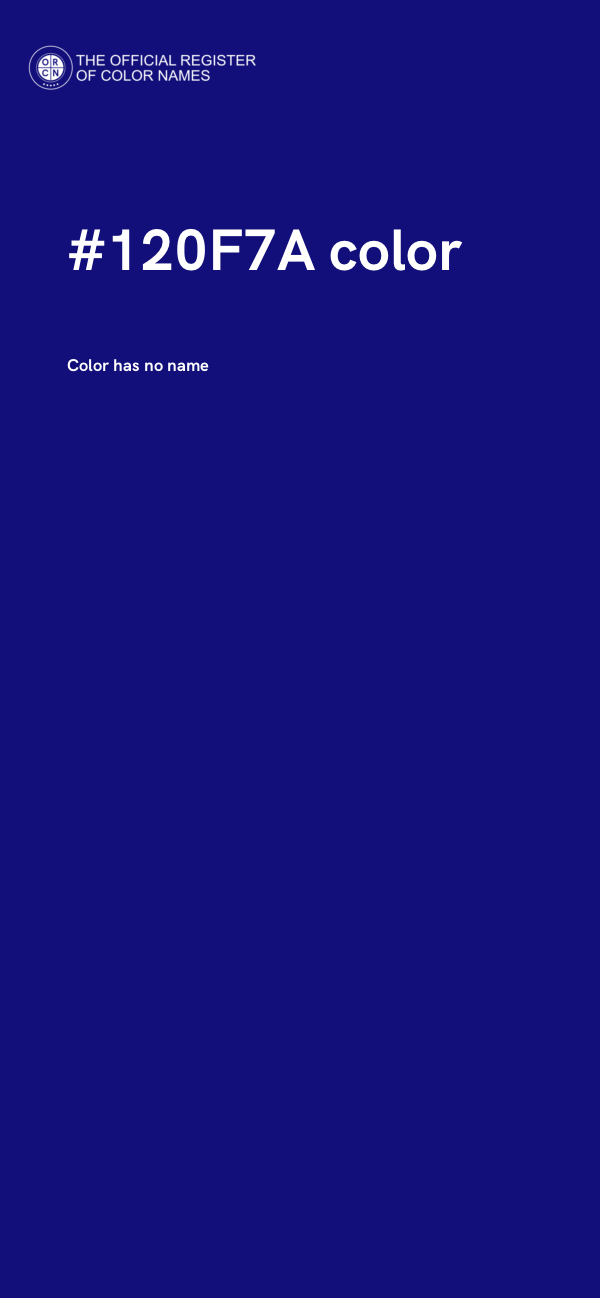 #120F7A color image