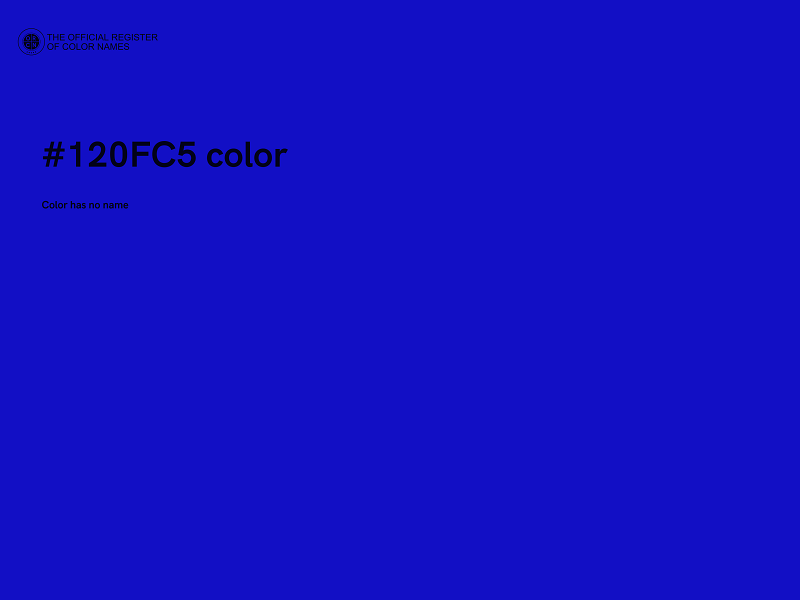 #120FC5 color image