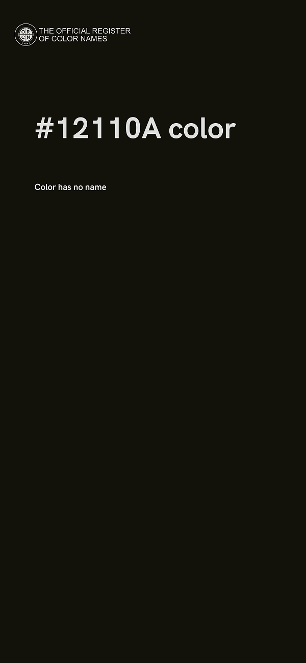 #12110A color image