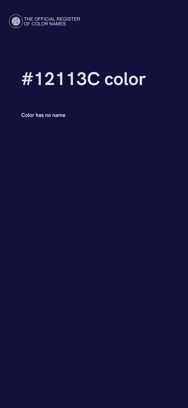 #12113C color image