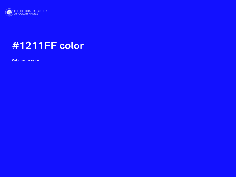#1211FF color image