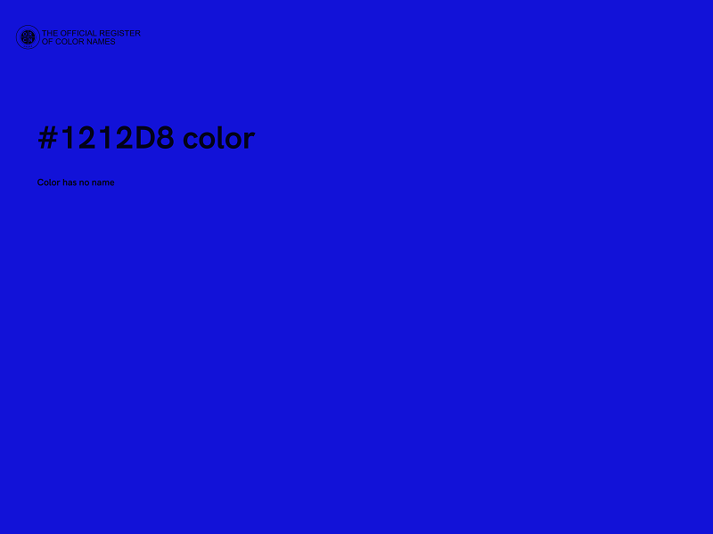 #1212D8 color image