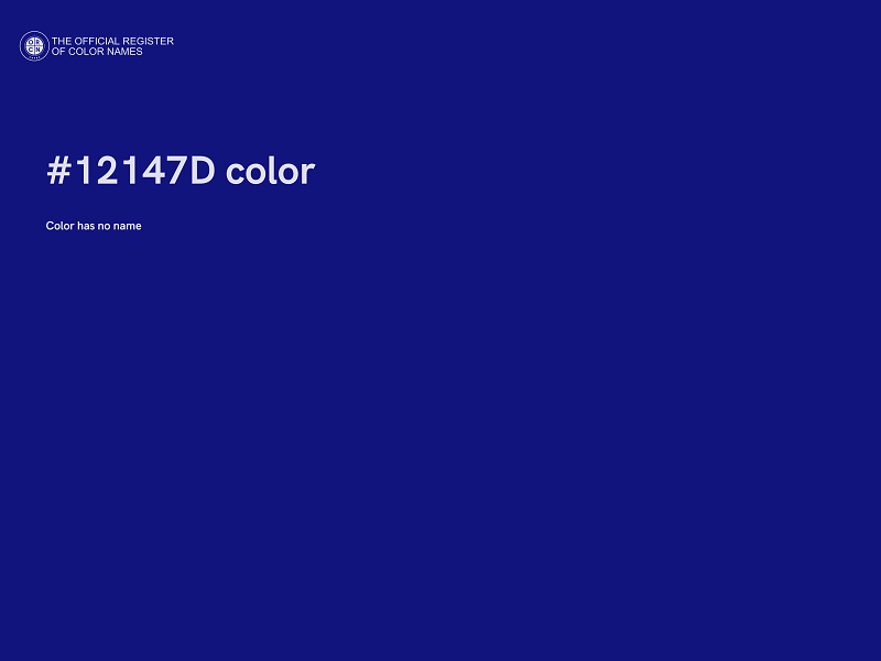 #12147D color image