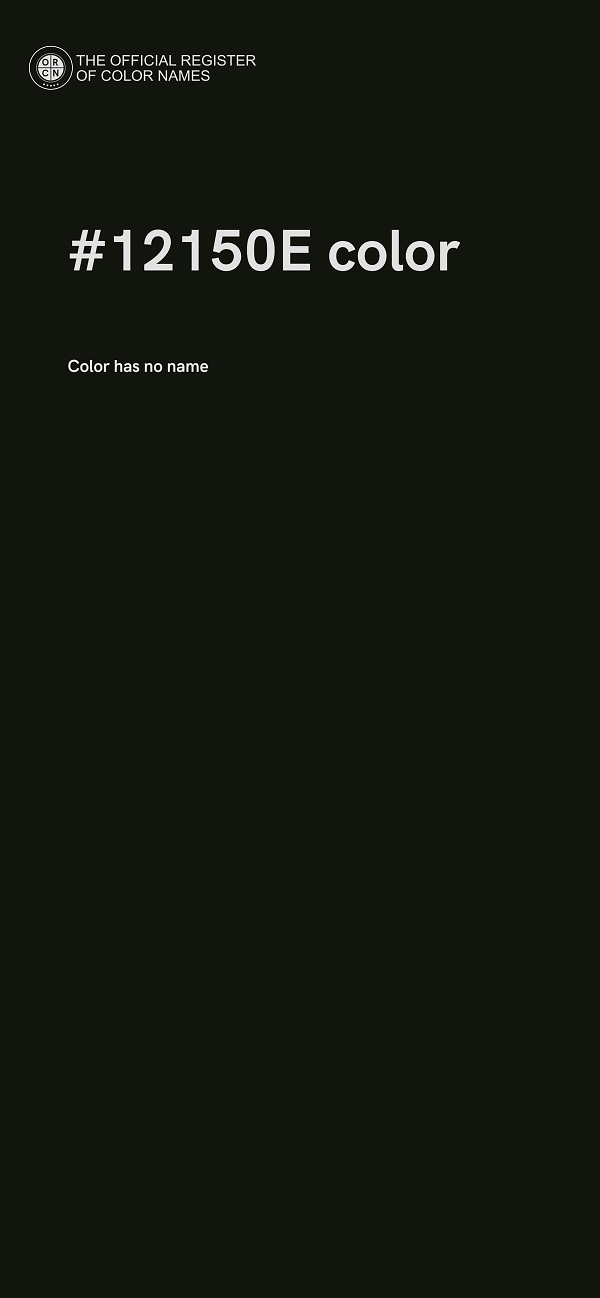 #12150E color image