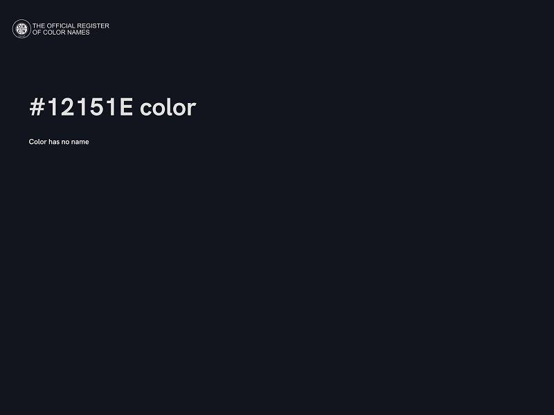 #12151E color image