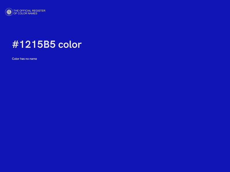 #1215B5 color image