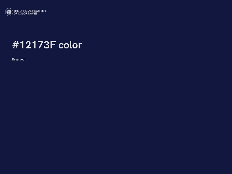 #12173F color image