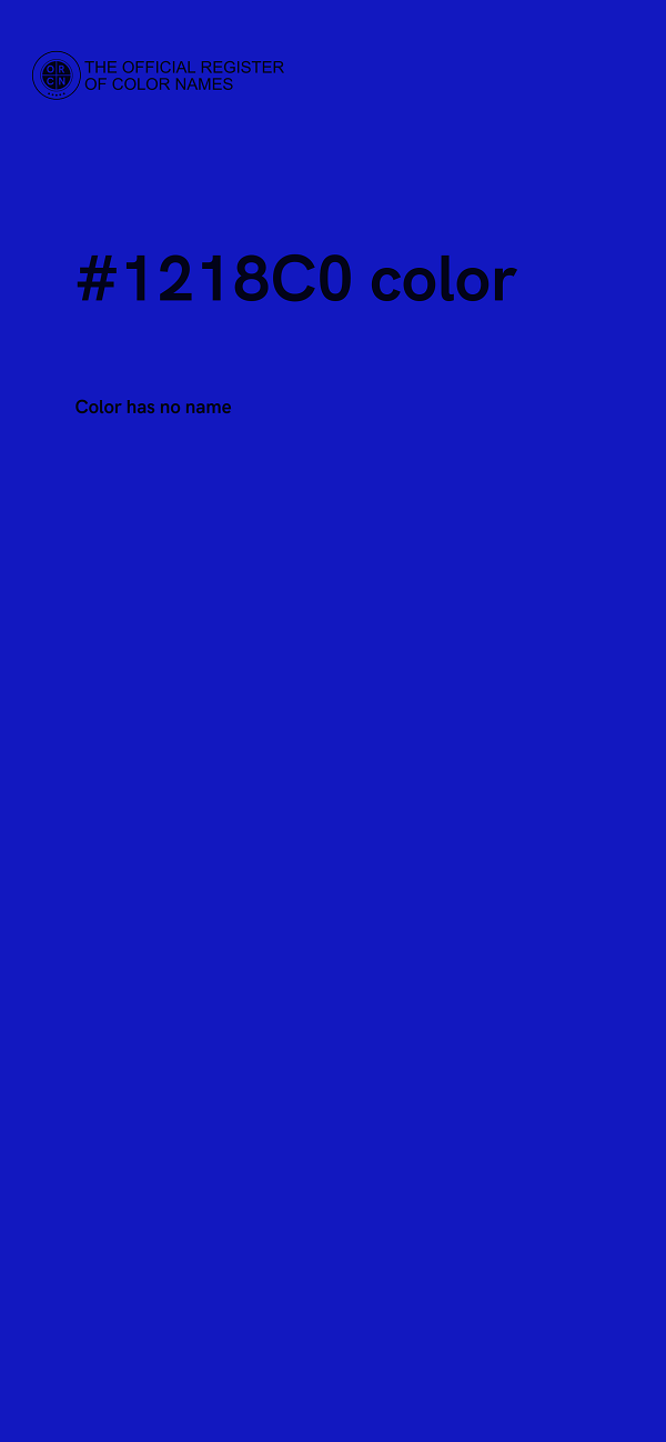 #1218C0 color image