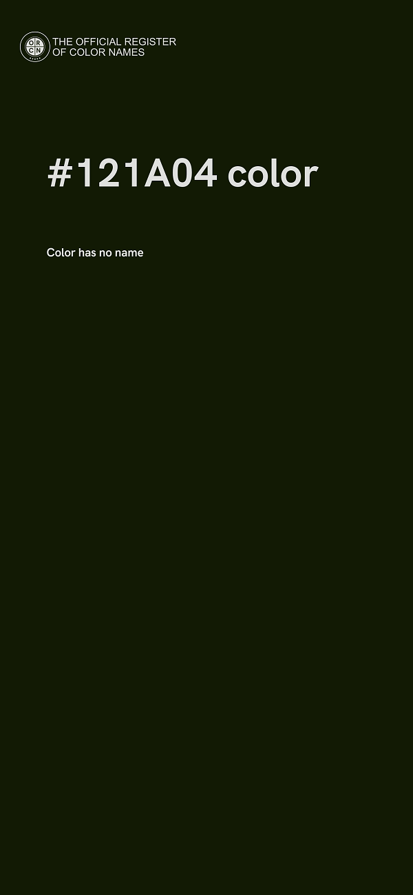 #121A04 color image