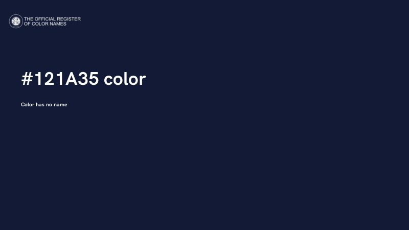 #121A35 color image