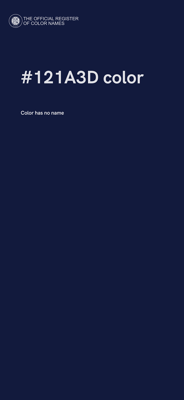 #121A3D color image