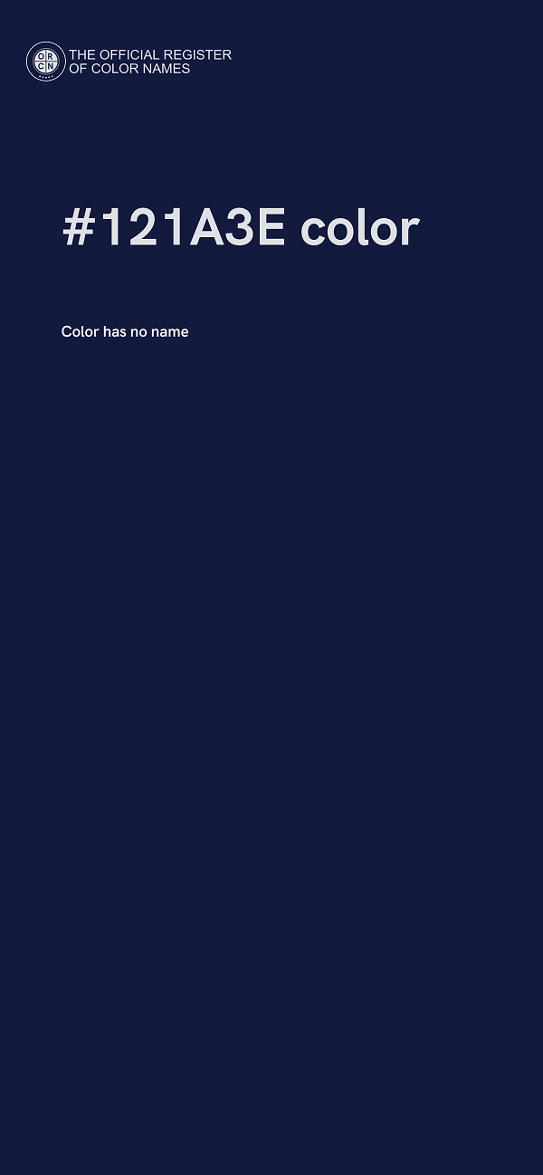 #121A3E color image