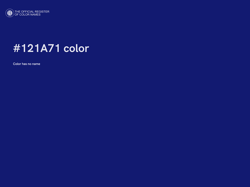 #121A71 color image