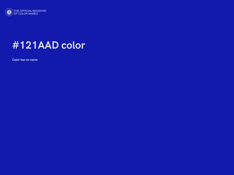 #121AAD color image