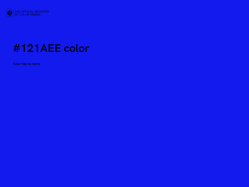 #121AEE color image