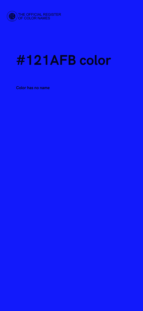 #121AFB color image