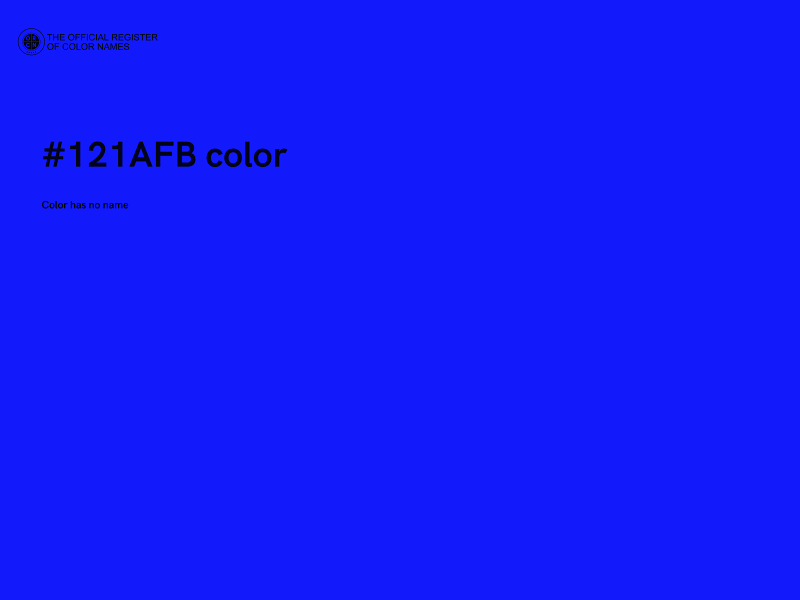 #121AFB color image