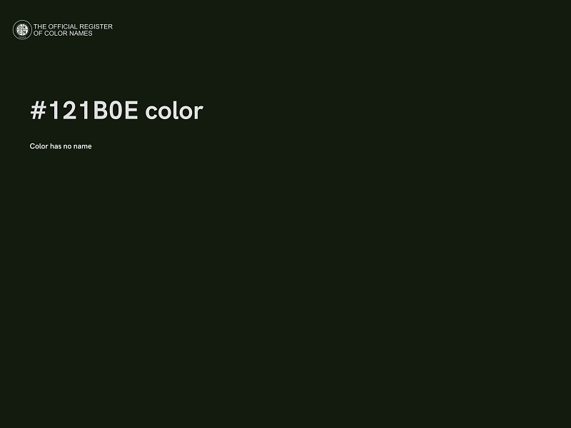 #121B0E color image