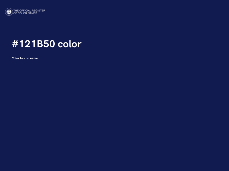#121B50 color image