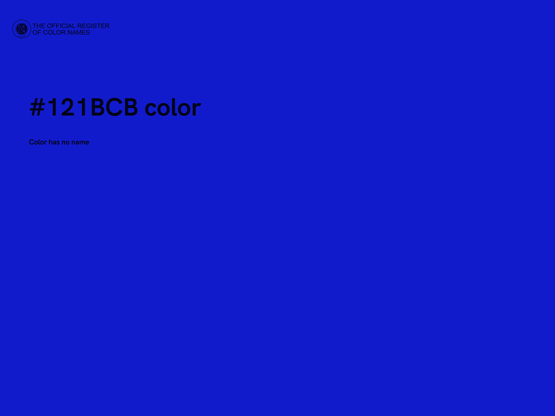 #121BCB color image