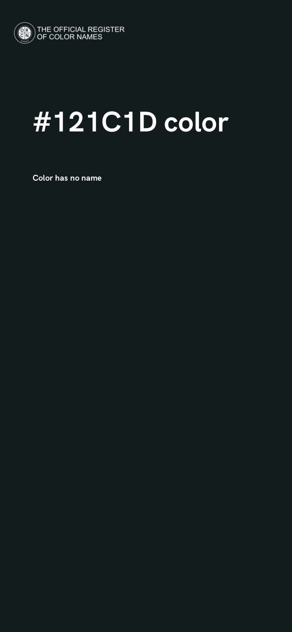 #121C1D color image