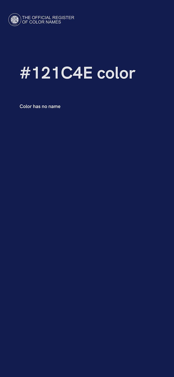 #121C4E color image