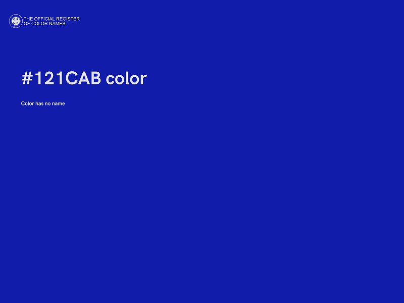 #121CAB color image