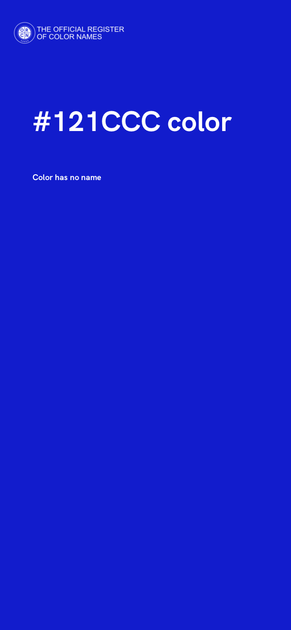 #121CCC color image