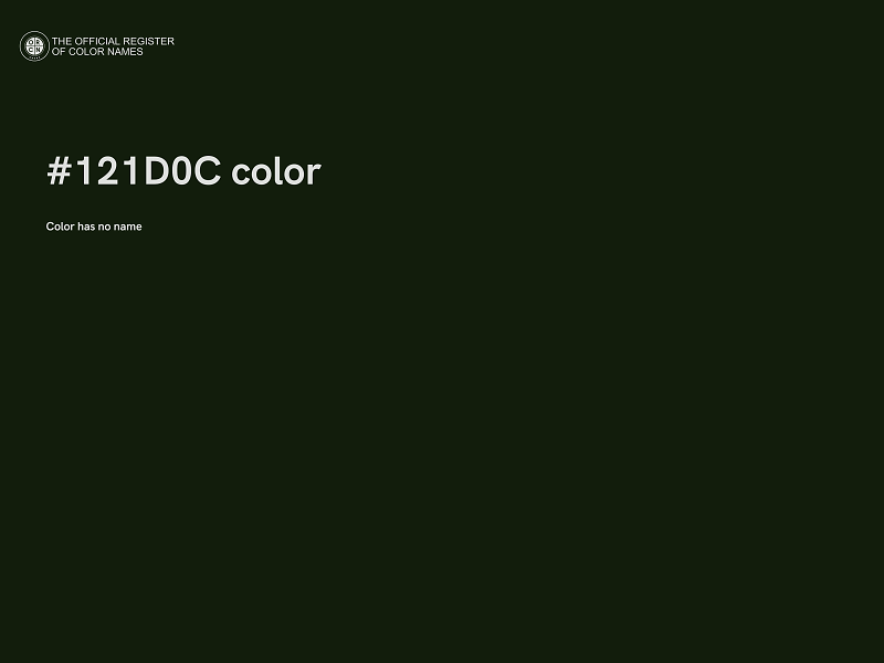 #121D0C color image