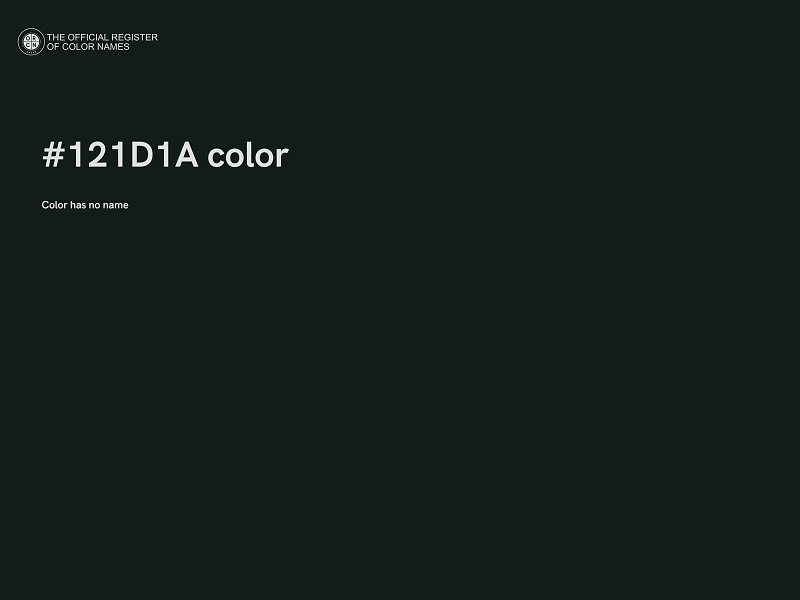 #121D1A color image