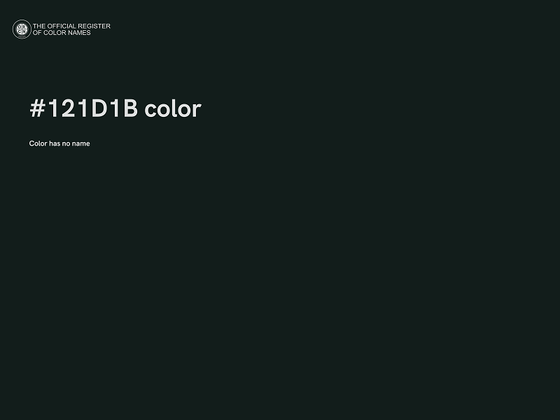 #121D1B color image