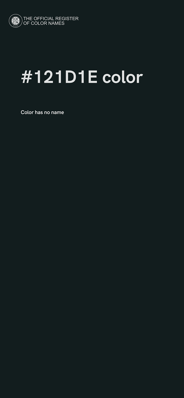 #121D1E color image