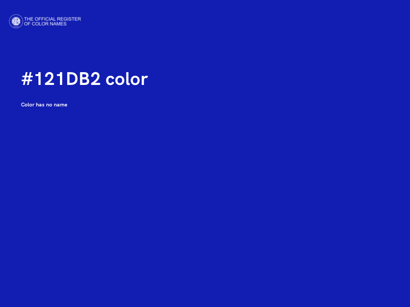 #121DB2 color image