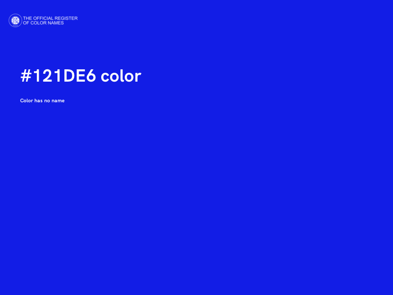 #121DE6 color image