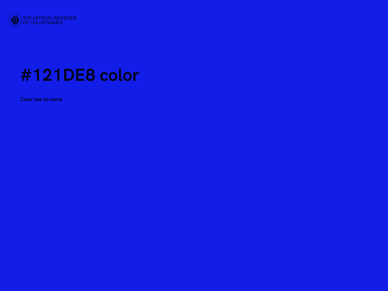 #121DE8 color image