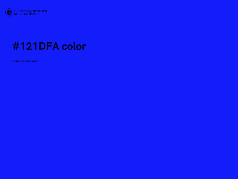 #121DFA color image