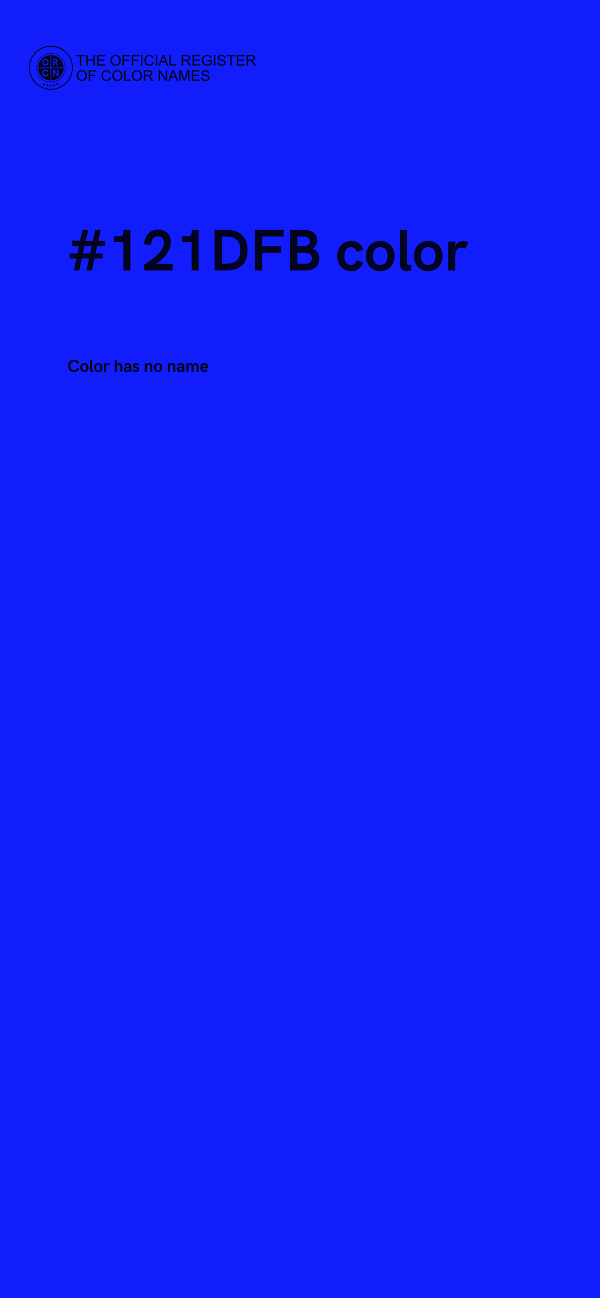 #121DFB color image