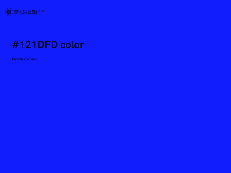 #121DFD color image