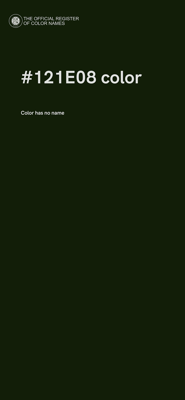 #121E08 color image