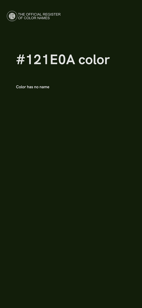 #121E0A color image